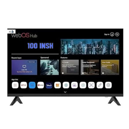 H2O Webos smart tv 4k 100" H2LED4k100WOX
