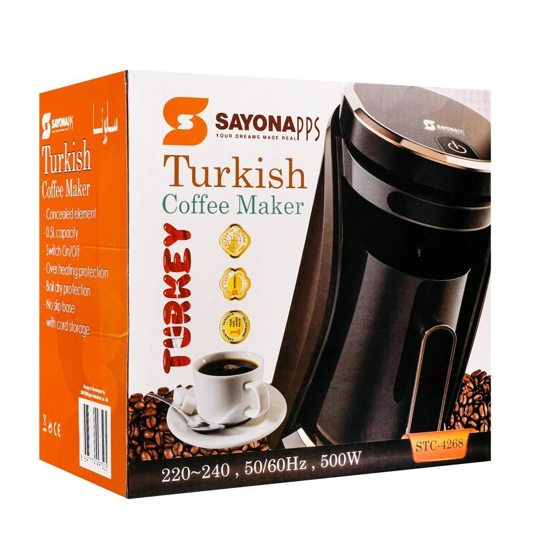 Sayona Turkish Coffee Machine, STC-4268/ 0.5L 500W