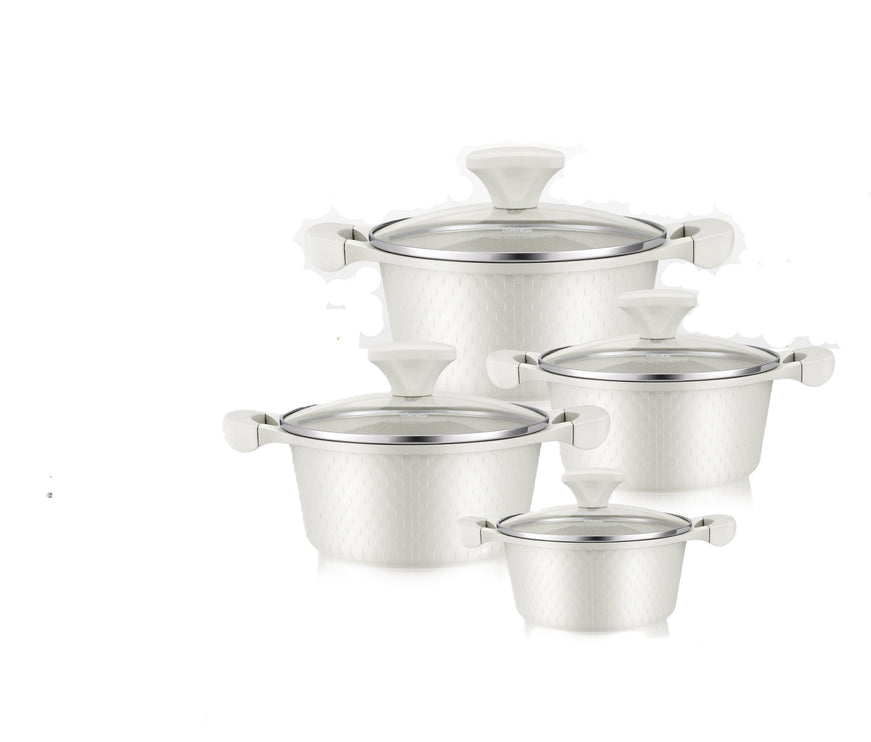 DSP CA020-S01 / 8-Piece Die-Cast Non-Stick Casserole Cookware Set