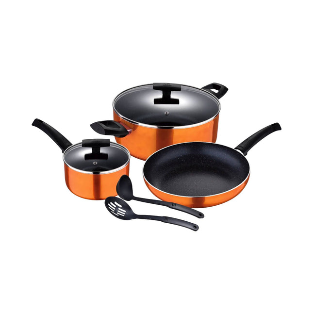 UCOOK Culinara Forged Aluminium 7-Piece Cookware Set, Induction Base, PTFE-PFOA-Free Non-Stick, DF5692