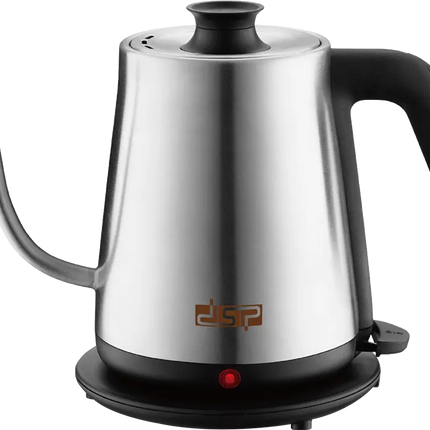 DSP Stainless Steel Electric Kettle 1200W, 800ml, Silver, Model KK1284