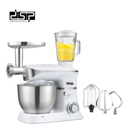 DSP KM3031 معالج طعام متعدد الوظائف 3 في 1، 1300 واط، 6.5 L - أبيض