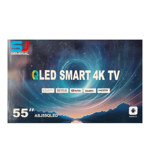 SJ GENERAL QLED Smart 4K TV 55 INCH