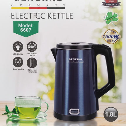 General Germany Electric Kettle 1500W / 1.8L / 6607