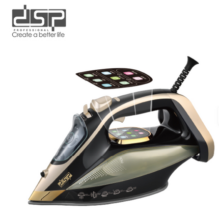 DSP 2200W Ceramic Steam Iron - Adjustable Steam, 25g/min Output & Burst Function