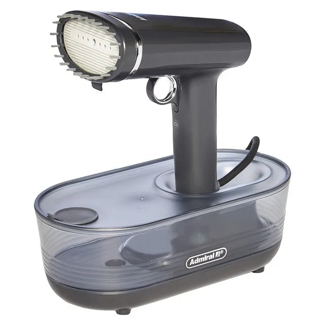 مكواة بخار ملابس من ماركة أدميرال، بقوة 1000-1200 واط، وسعة خزان قابلة للإزالة 100 مل، موديل ADGS1210R، لون رمادي داكن
