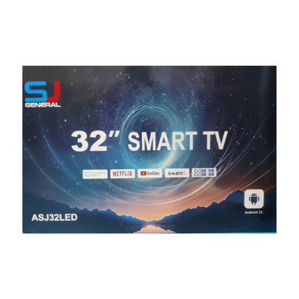 SJ GENERAL QLED Smart 4K TV 32 INCH
