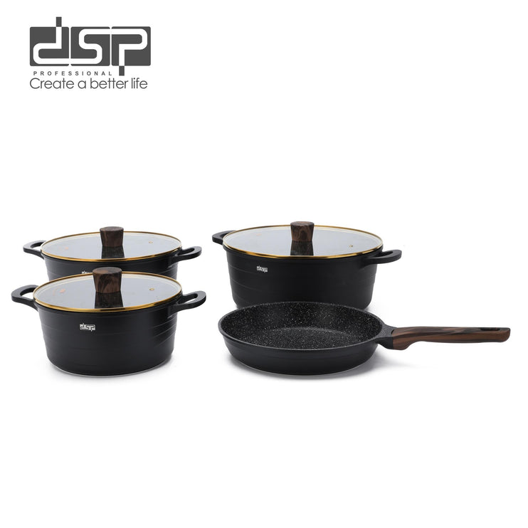 DSP Hot Sale Professional Cookware Set Household Cooking Pot Casserole Soup Pot 15-piece Combination Pot Set