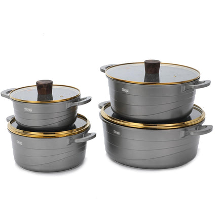 DSP 16 Pieces Set Die-Casting Non-Stick Aluminum Casserole with Apron, Spatulas & Gloves