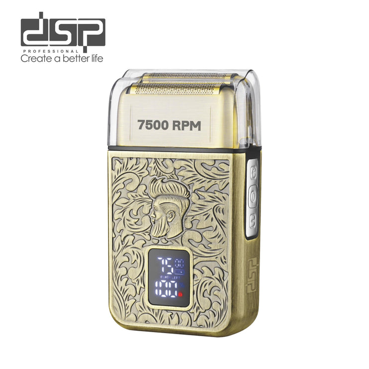 DSP Beard Trimmer 60589 features. Color Gold-colored.