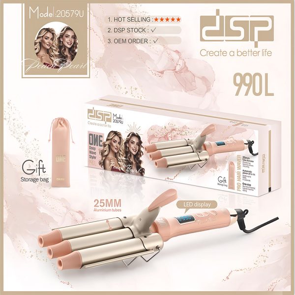 DSP 20579u, Hair Straightener / Aluminium / 25 mm/ 990L