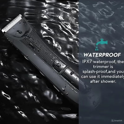ماكينة حلاقة DSP للرجال مع شفرة سيراميك قابلة للاستبدال ومضادة للقطع ومضادة للماء وماكينة حلاقة شعر الجسم احترافية مع ضوء LED وشاشة ومحطة شحن قائمة (أسود) 60386