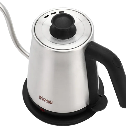 DSP Stainless Steel Electric Kettle 1200W, 800ml, Silver, Model KK1284