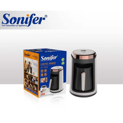 Sonifer Touch Screen Start Button Coffee Maker/Automatic Power Off 250 ml 550 W SF-3586 White