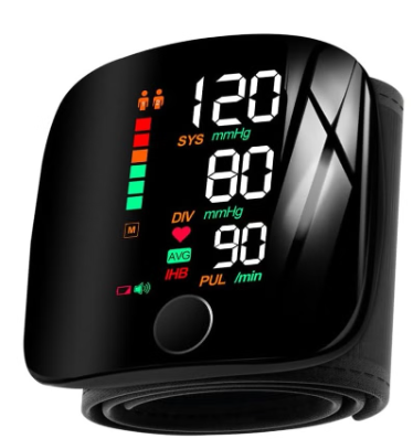 genernic Blood Pressure Monitor, Wrist Blood Pressure Monitor, Heart Rate Hypertension Monitor with Memory Fu