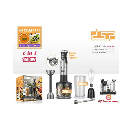 DSP KM1141, Blender Set with Base 6-in-1 /1500W