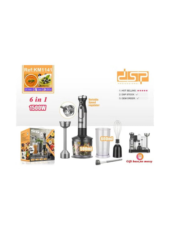 DSP KM1141, Blender Set with Base 6-in-1 /1500W