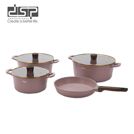 DSP Hot Sale Professional Cookware Set Household Cooking Pot Casserole Soup Pot 15-piece Combination Pot Set