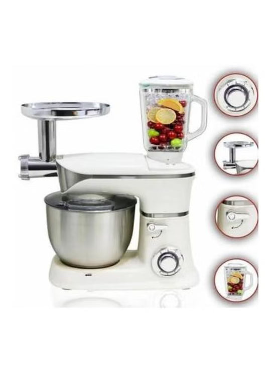 DSP KM3031 3 in 1 Multifunctional Food Processor, 1300 W, 6.5 L - White