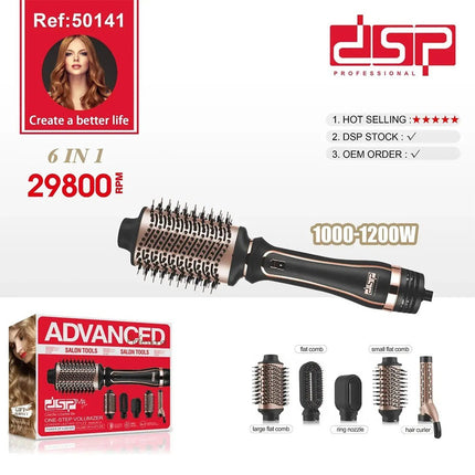 DSP, 50141, 1200W 5in1 Rotating Air Styler Hair Brush