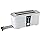 BLACK+DECKER 1350W 4 Slice cool touch Toaster with Electronic Browning Control White ET124-B5,