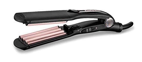 Babyliss Crimper Fast Heat Up Ceramic 10 Temps Setting for a Frizz-Free Lasting Texture 2165SDE, Black, Small
