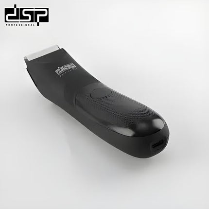 ماكينة حلاقة DSP للرجال مع شفرة سيراميك قابلة للاستبدال ومضادة للقطع ومضادة للماء وماكينة حلاقة شعر الجسم احترافية مع ضوء LED وشاشة ومحطة شحن قائمة (أسود) 60386