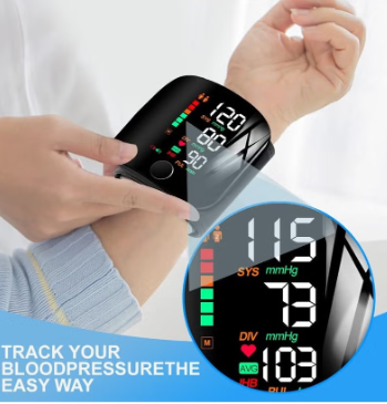 genernic Blood Pressure Monitor, Wrist Blood Pressure Monitor, Heart Rate Hypertension Monitor with Memory Fu