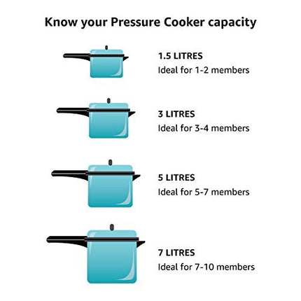 Prestige Stainless Steel Cookerteel 4.0 Ltr Svachh Dlx Alpha Cooker 4 Ltr | Grey