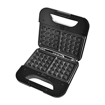 DSP 7-in-1 Sandwich Maker, 800W, Sandwich Maker, Grill, and Waffle Maker with Removable Plates, Detachable Non-Stick Coating, LED Indicator Lights, Cool Touch Handle, Non-Slip Feet