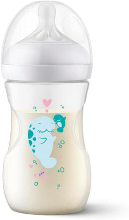 Philips AVENT Natural Baby Bottle with Natural Response , Gift Set Sea Design, SCD838/05