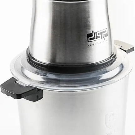 DSP Electric Chopper, 1400 Watt, 10 Liter, Silver, Stainless, KM4090