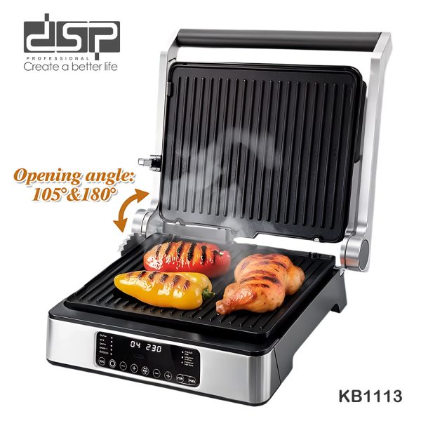 DSP KB1113 Electric Grill LED Touch Panel Control 1800W