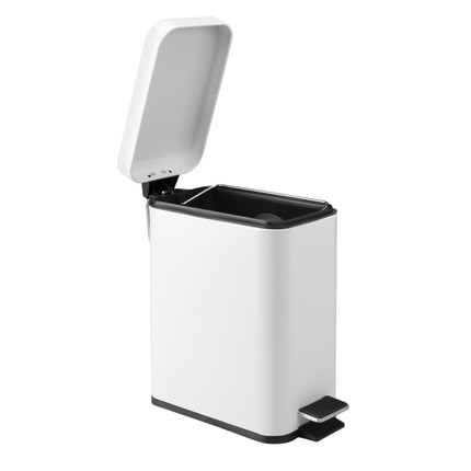 INTERDESIGN iDesign Rectangle Step Can White 5L