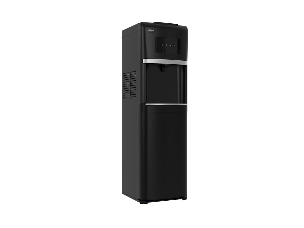 HITACHI Water Dispenser, Bottom Loading, Hot Cold and Ambient Temperature, Japanese Quality Floor Standing Water Cooler, Child Safety lock, Best for Home, Office-Pantry, Black, HWD-B30000 (2023 Model)