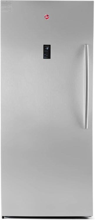 Hoover 766L Total No Frost Convertible Temp 2-in-1 Upright Fridge-Freezer, Inverter System, Multi Air, LED Light, Door Display, Left Opening, Inox Finish