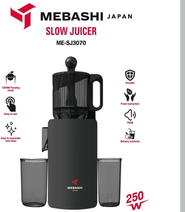 Mebashi 250W Slow Juicer with 120mm Feeding Chute ME-SJ3070