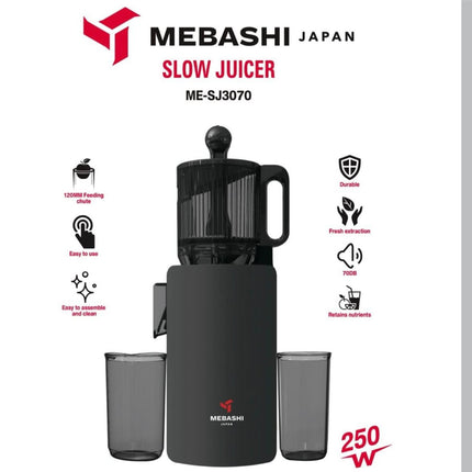 Mebashi 250W Slow Juicer with 120mm Feeding Chute ME-SJ3070