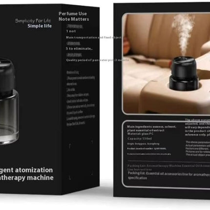 Blue Man Car Fragrance Diffuser 130mL, 3 Spray Modes, Touch Control, LED Display, 1 Hour Charging Time, 200mAh Battery, 20 m² Coverage, 3-4 Hours Working Time