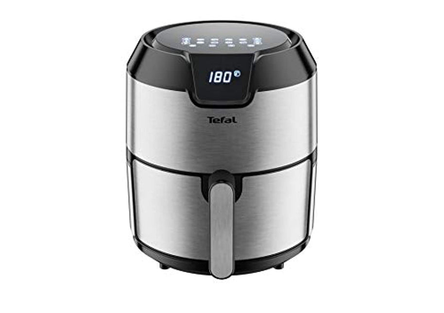 واجهة تيفال الرقمية Easy Fry 4.2 L مقلاة بدون زيت، فضية، معدنية/فولاذ مقاوم للصدأ، EY401D27
