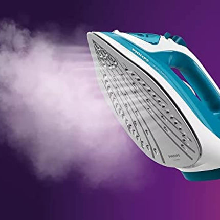 Philips Steam Iron Series 3000-2100W, 140 G Steam Boost, Ceramic, 30g/min Continuous Steam, 300ML, Blue - DST3011/26