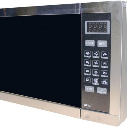 Sharp 34 Liters 1100 Watts Stainless Steel Digital Combination Microwave Oven with Grill, Silver - R-77AT-ST