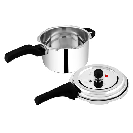 Prestige Stainless Steel Cookerteel 4.0 Ltr Svachh Dlx Alpha Cooker 4 Ltr | Grey