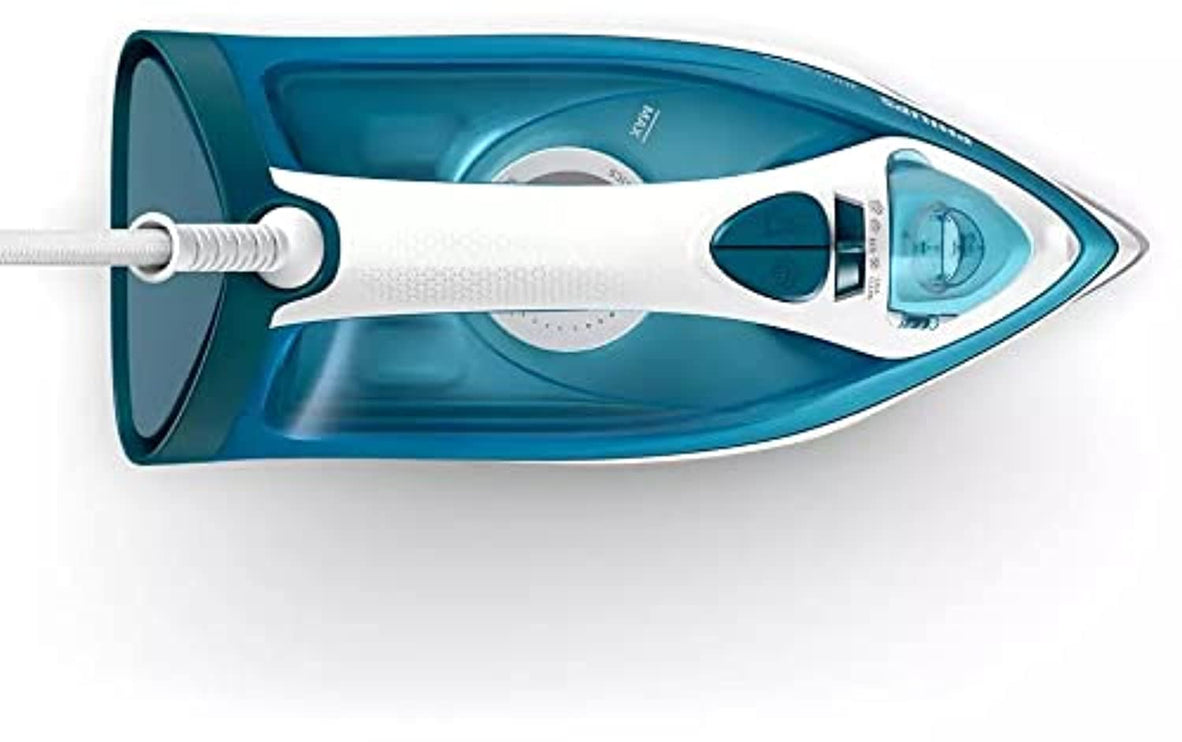 Philips Steam Iron Series 3000-2100W, 140 G Steam Boost, Ceramic, 30g/min Continuous Steam, 300ML, Blue - DST3011/26