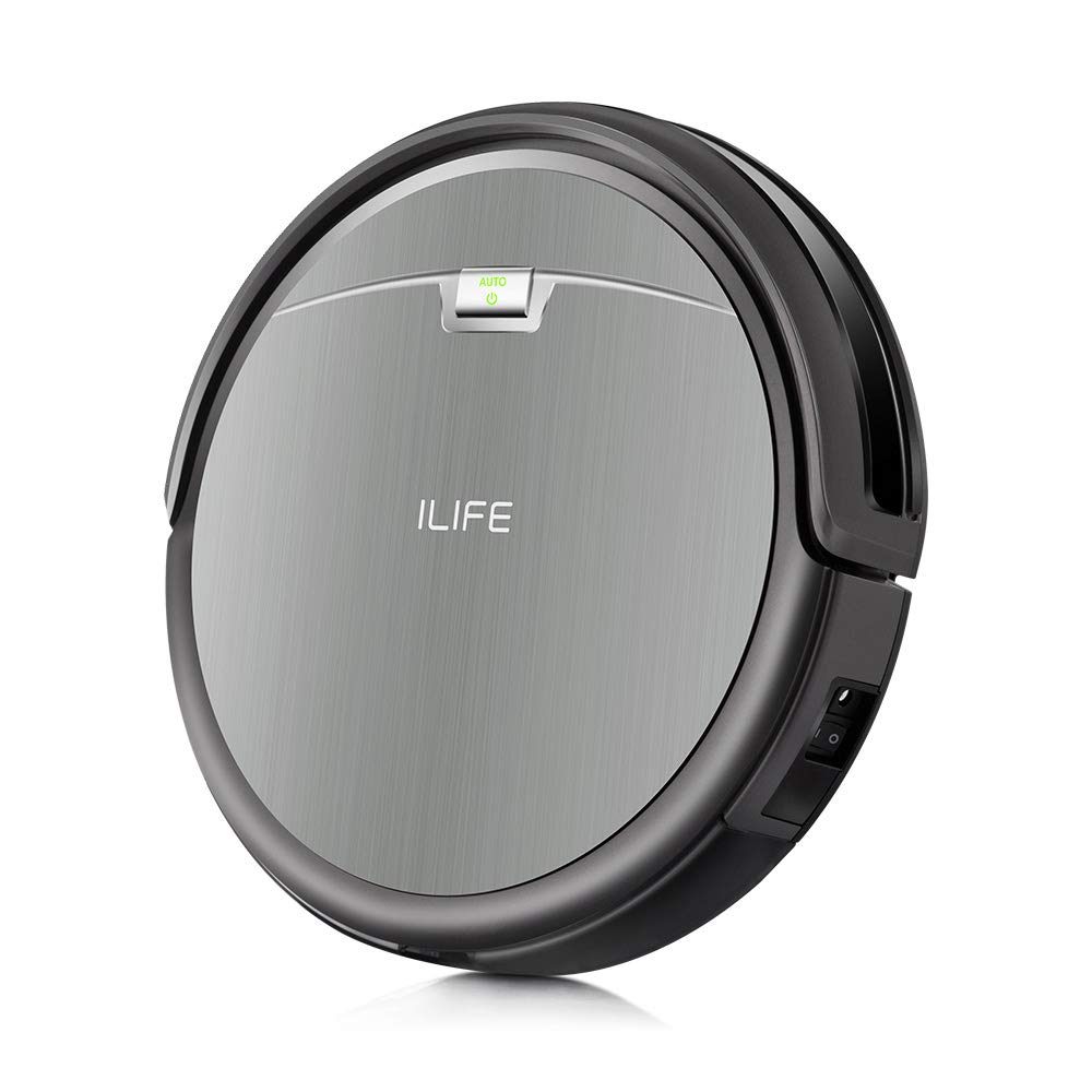 ILIFE A4s Robot Vacuum Cleaner with Strong Suction, over 100mins Run time, Self-charging, Slim, Quiet, Ideal for Hard Floors to Medium Carpets