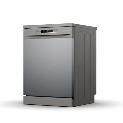 Hisense 15 Place settings Freestanding Dishwasher 8 Programs Color Titanium Grey Model HS623E90G