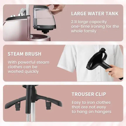 DSP Steam Iron For Clothes And Curtains, 2000 Watt 2.5 Liter With Thermostat Controller KD6019