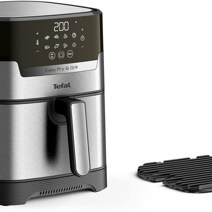 TEFAL Air Fryer | Easy Fry & Grill Digital 2-in-1 |4.2 L Capacity | 1550 W | Healthy Cooking | Air Fry + Grill | 8 Automatic Programs |Adjustable Temperature | Timer | | EY505D27
