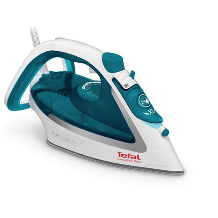 Tefal Easygliss Plus FV5718 Steam Iron Durilium Airglide Sole 2500 W Quick Heating Drip Stop Anti-limescale System Vertical Steam/ (كسر خارجي بسيط غير مؤثر)