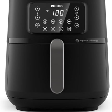 Philips Airfryer 5000 Series XXL, 7.2L (1.4kg), 16-in-1 Air Fryer, Wifi Connected, 90% Less Fat With Rapid Air Technology, HomeID App (HD9285/90)